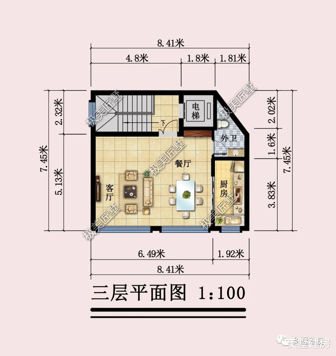 开间8米多两侧不开窗,教你这样设计,现代风大气又时尚!