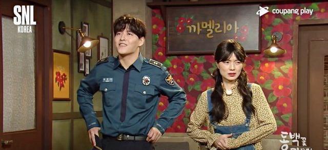 姜河那|恶搞《山茶花》孔晓振吻戏！姜河那被伸舌头索吻，崩溃吼：我爱你