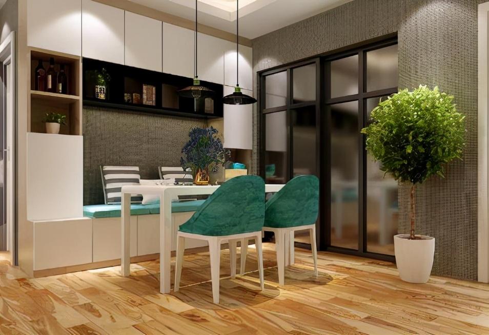 新房装修别买传统餐桌了,改成卡座餐厅,不仅好看还省空间