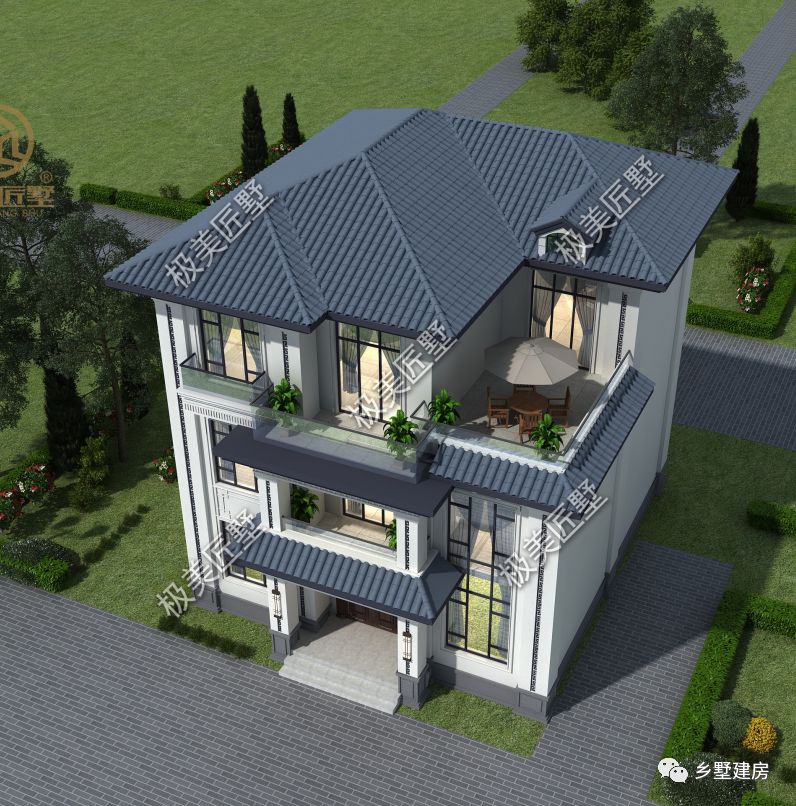 10.6X11.4米自带影音室的设计,人人都羡慕,回村建一栋不后悔