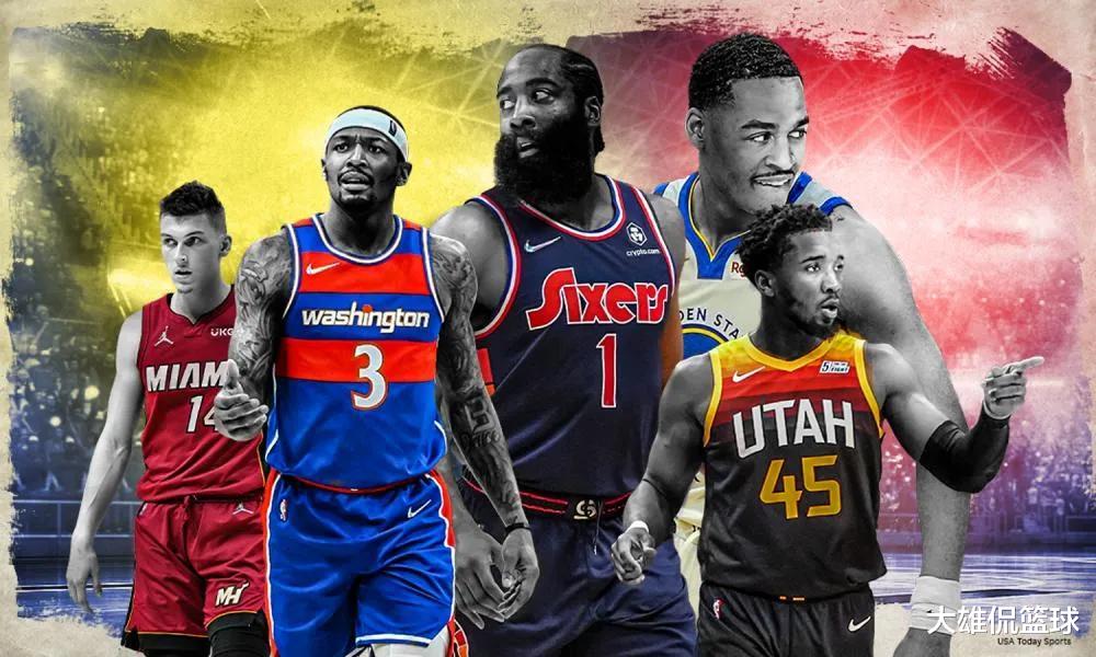 美媒列出2022年NBA交易价值排名前18名的得分后卫,哈登无缘前五