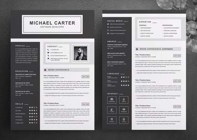 |国外简历设计欣赏!为形象加分