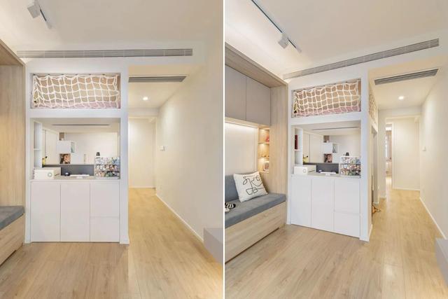 她家只有60㎡,在客厅隔出儿童房,全屋打满柜子,被邻居夸真明智