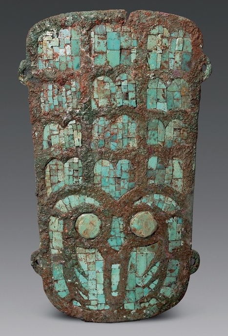 绿松石|镶嵌绿松石铜牌饰(夏代)