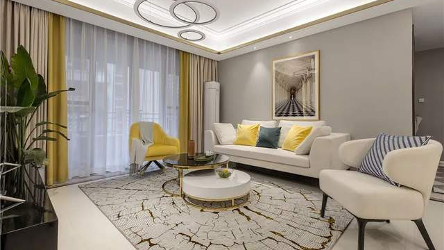 昆明万科大都会132平现代轻奢风格