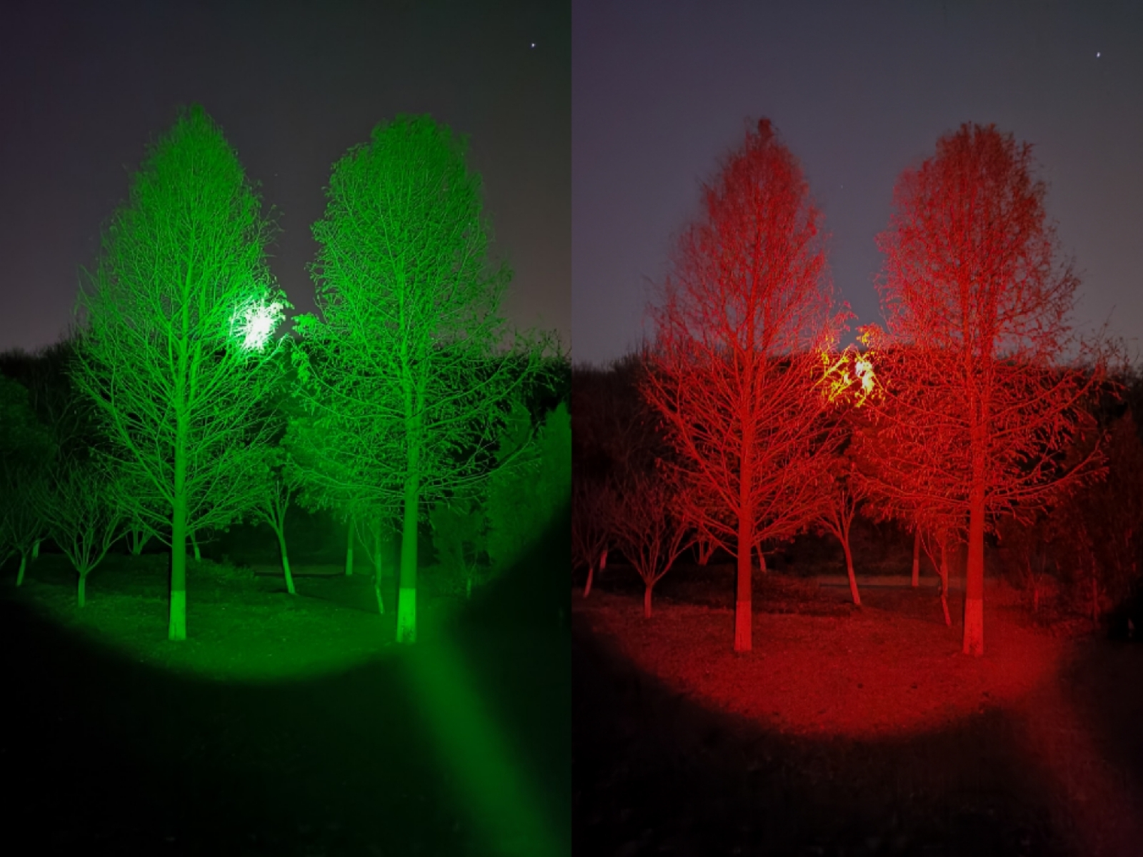 滤镜|红白绿三色变光狩猎手电CYANSKY H5