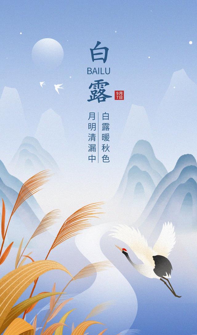 白露图片配图唯美高清带字大全,白露朋友圈问候语文案句子