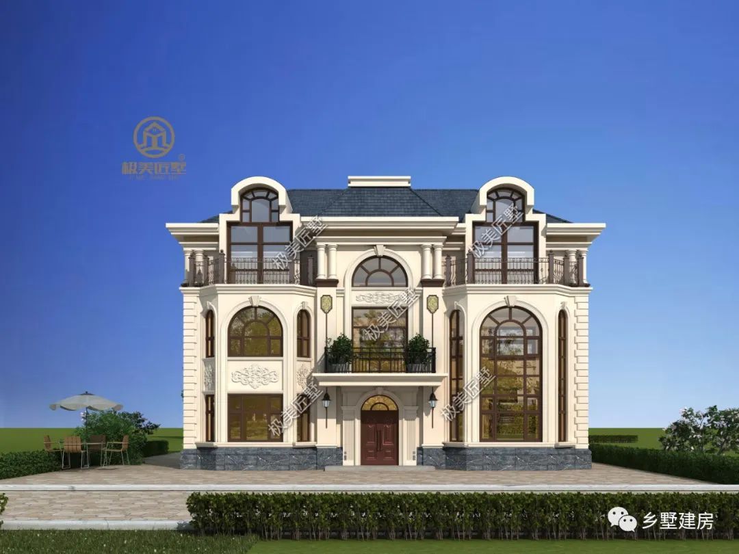 春暖花开日,正是建房时,三层精美欧式安排上