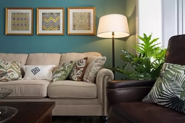 101平蓝色美式三居室,自带仙气很有文艺feel有木有