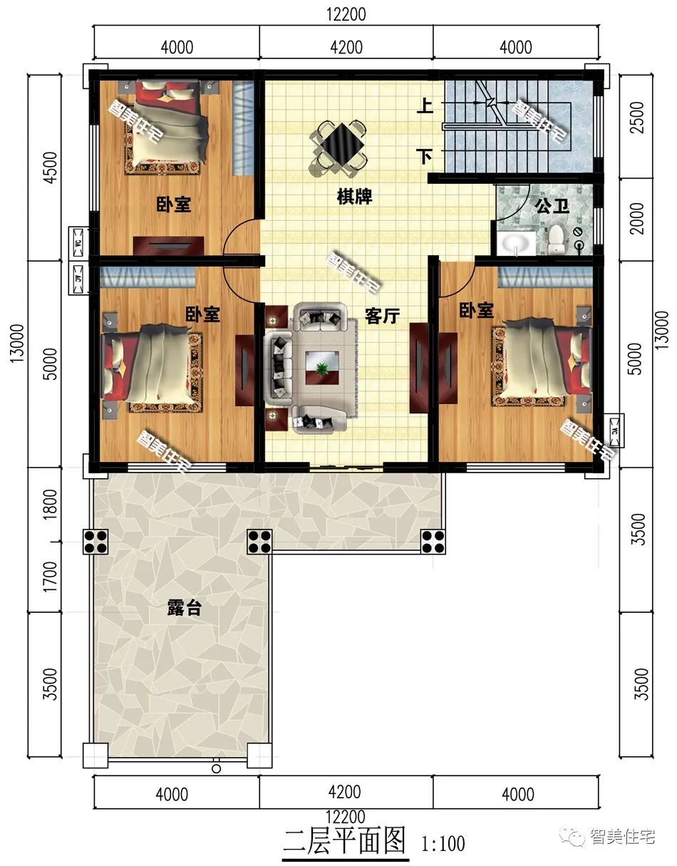 厨房单独建,颜值高的农村简欧别墅,十个人中九个人都想要一栋