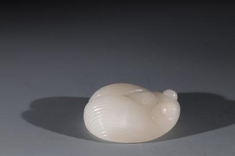 |晚清 和田玉 蝉形 把件