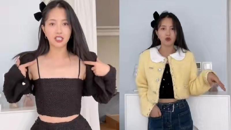 包文婧|35岁包文婧穿露脐装显身材，上演亲子服装大秀，被嫌太廉价