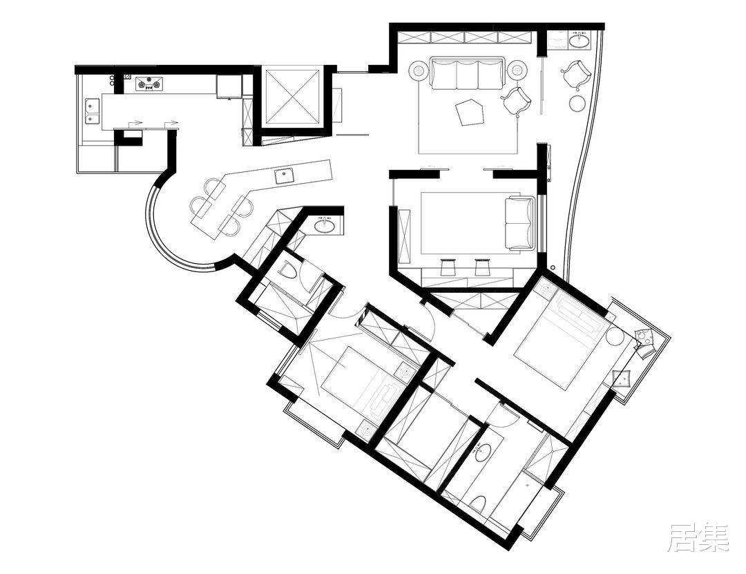 120平方米的雅宅,经过半年的改造,变身高效紧凑的空间