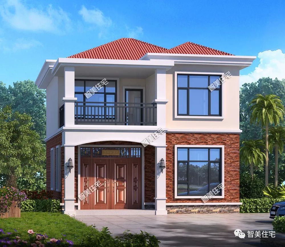 别墅|8×11米，盖一栋乡村度假别墅，这款户型乃上上之选！