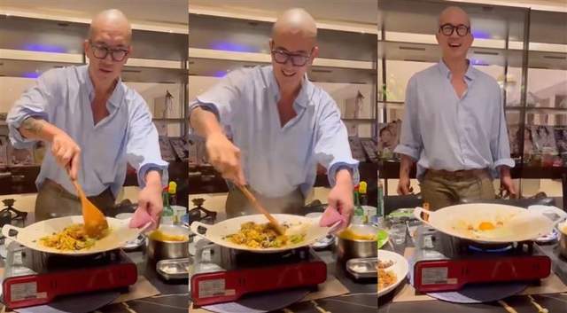 具俊晔|小S分享家庭聚会,姐夫具俊晔亲自下厨做菜,被开玩笑露羞涩笑容