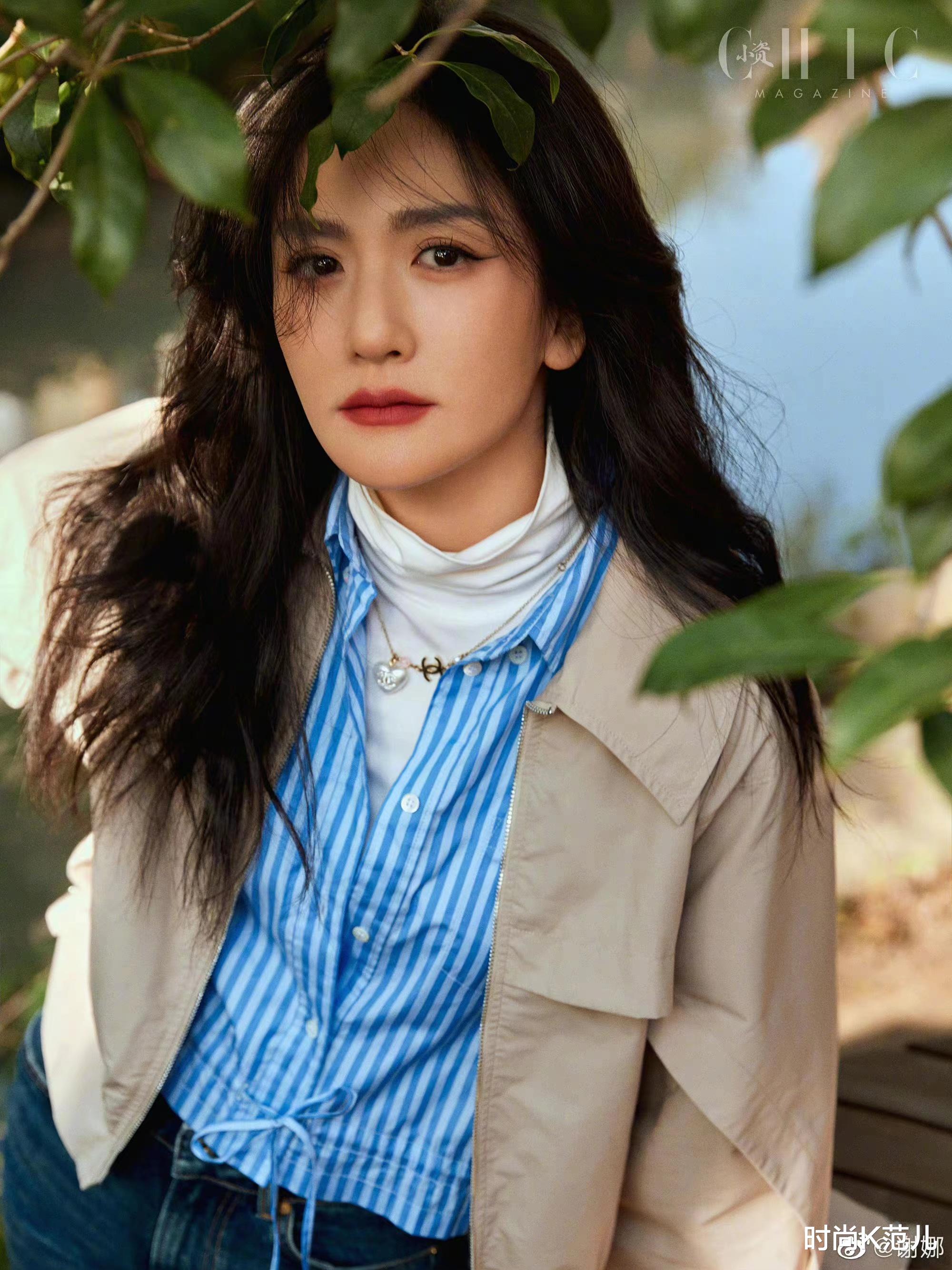 空气刘海 谢娜封面大片来袭,造型多变时尚感强,剪空气刘海减龄又显气质!