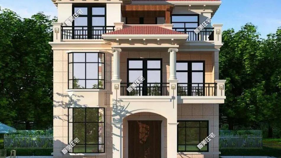 26万盖一栋两层半别墅，平顶设计也很美观，施工超简单