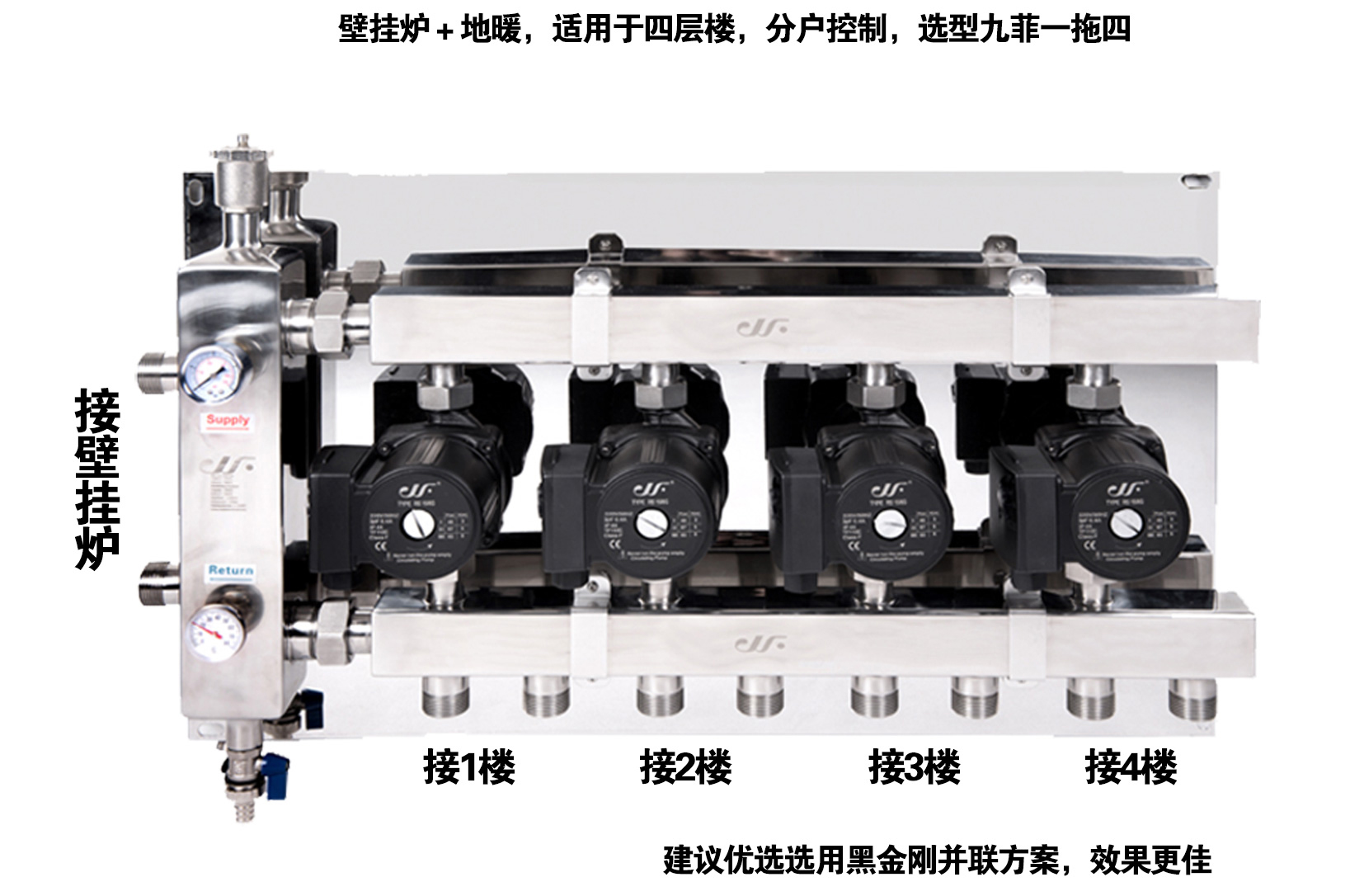 壁挂炉采暖遇到大面积不会设计安装怎么办?