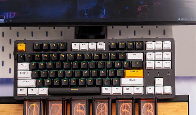 DareuA87Pro机械键盘使用评测：黑色金刚天空版