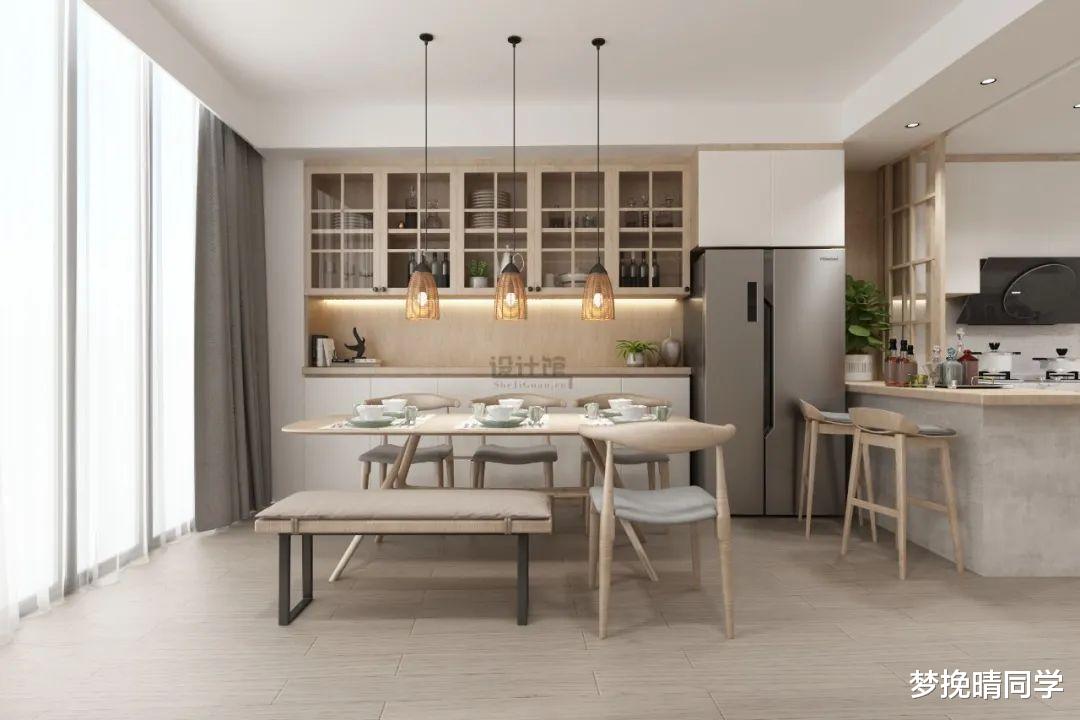 装修做个餐边柜,收纳水杯水壶,保持餐台简洁,实用美观两不误