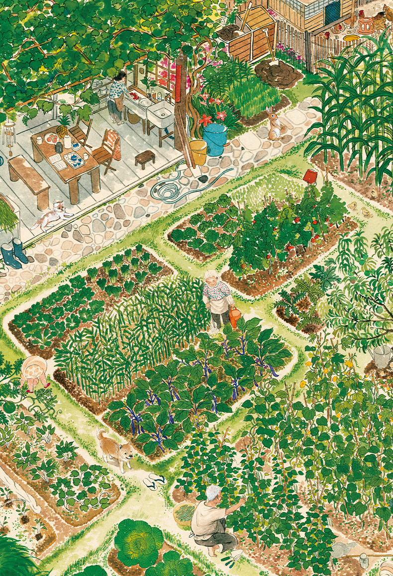 TOI图益x皇小小新作《外公的菜园子》人文风景系列拼图