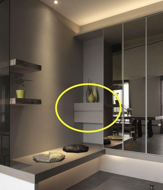 开门见厅，想再多招倒不如简单了当点，用1打造转角玄关，划算