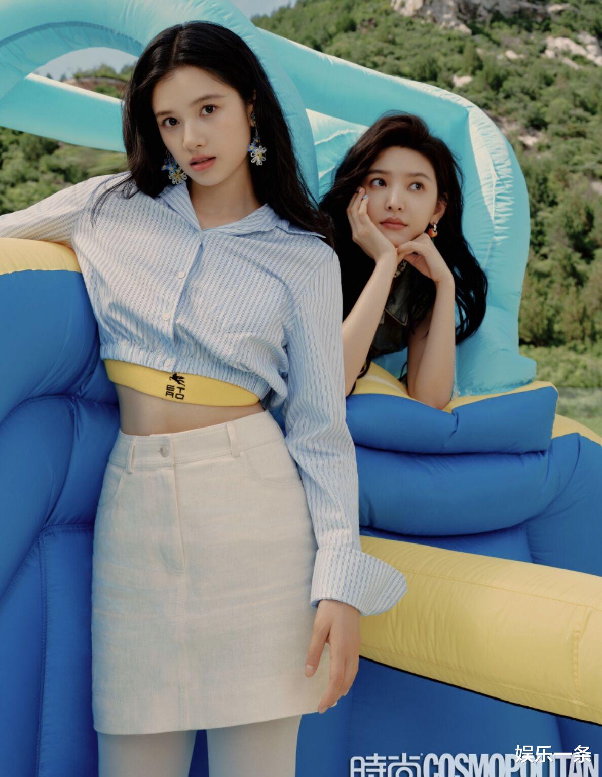 章若楠|美艳合体!章若楠张婧怡,长在了审美上的俩小花~