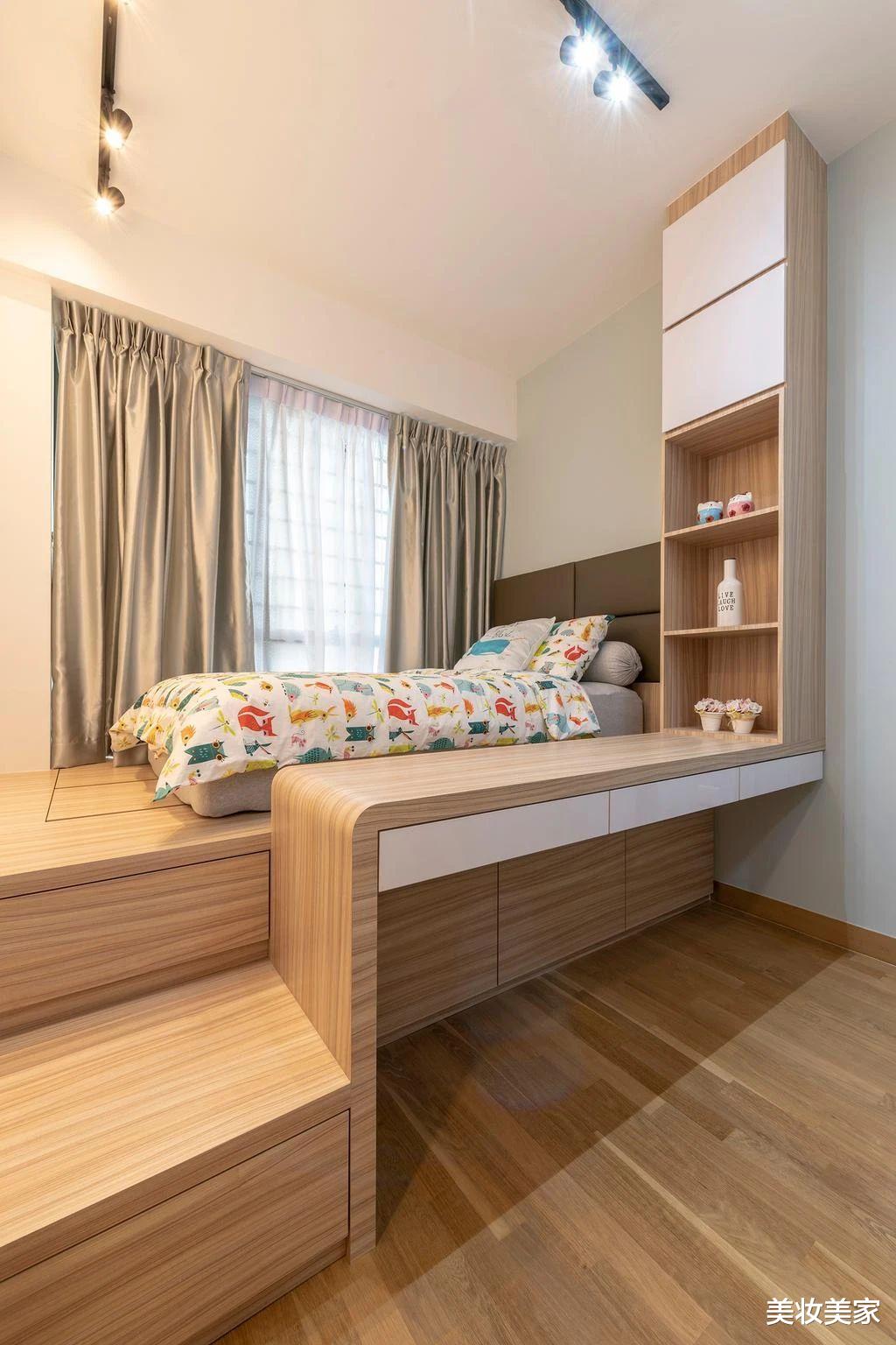 榻榻米这样设计还怕空间不够用？