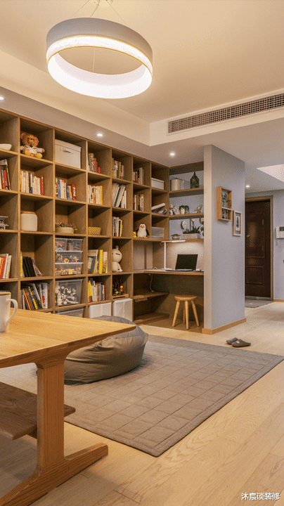 80后的第三次装修,没有用“网红”风格,室内超多收纳,还很温馨