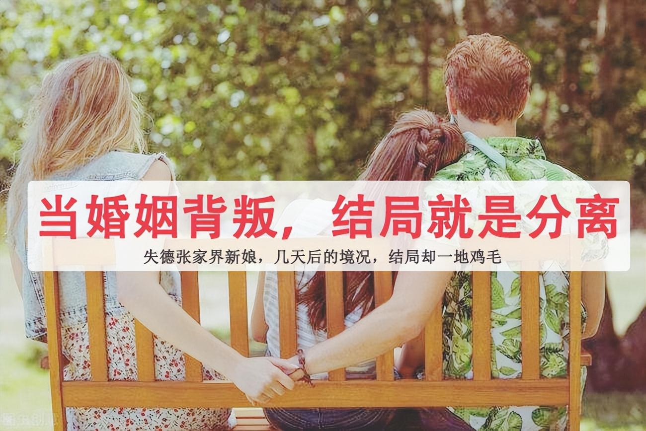 失德张家界新娘,几天后的境况,结局却一地鸡毛
