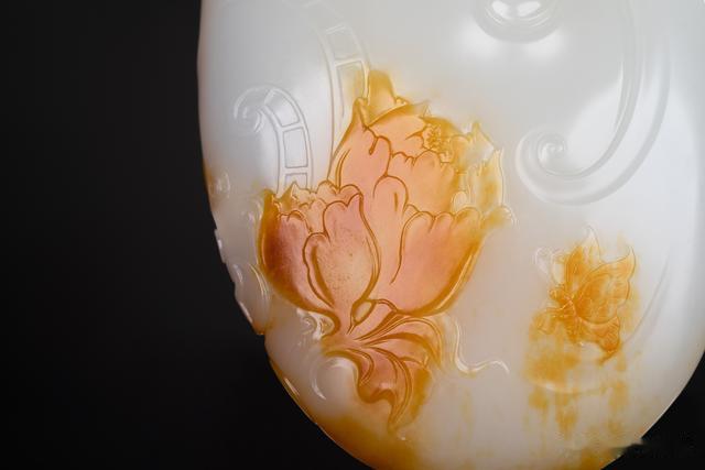 玉雕|和田籽料 玉雕手把件 怒放的生命 玉雕大师赵显志作品