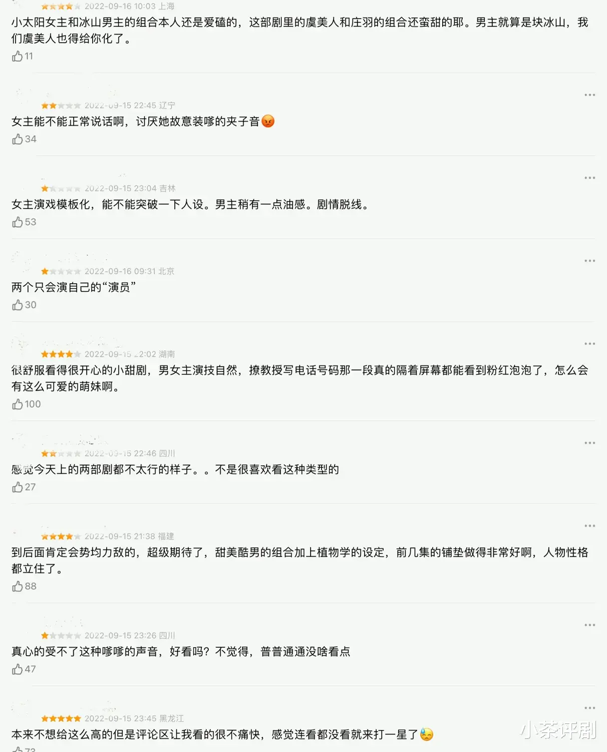 两个人的小森林|《两个人的小森林》首波评价出炉，差评连连，差评理由千奇百怪