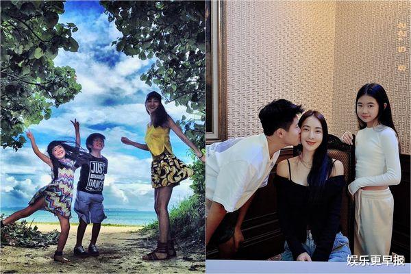 曹格|曹格11岁女儿穿妈妈泳衣「超长细腿逆天」网惊呼：完美身型