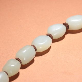 |旧藏-和田玉原石配绿松石手持