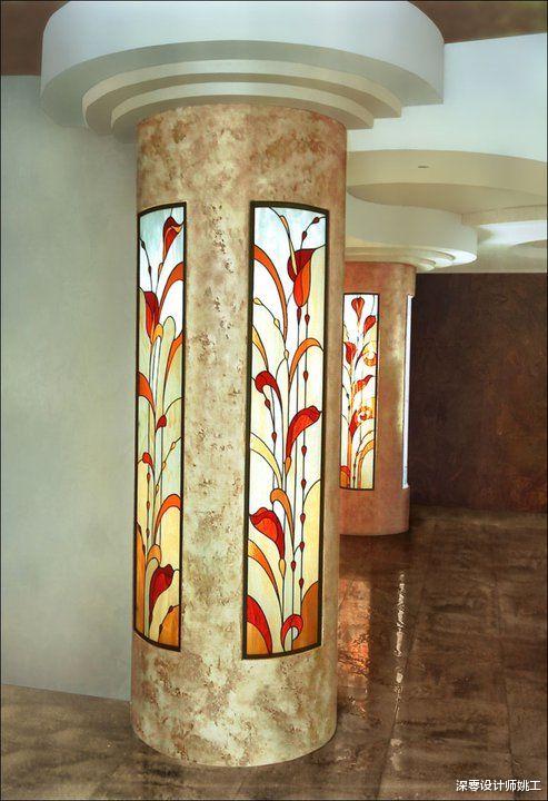 如何在家里打造最美玻璃？适当做成拼花玻璃，放在哪儿都是一幅画