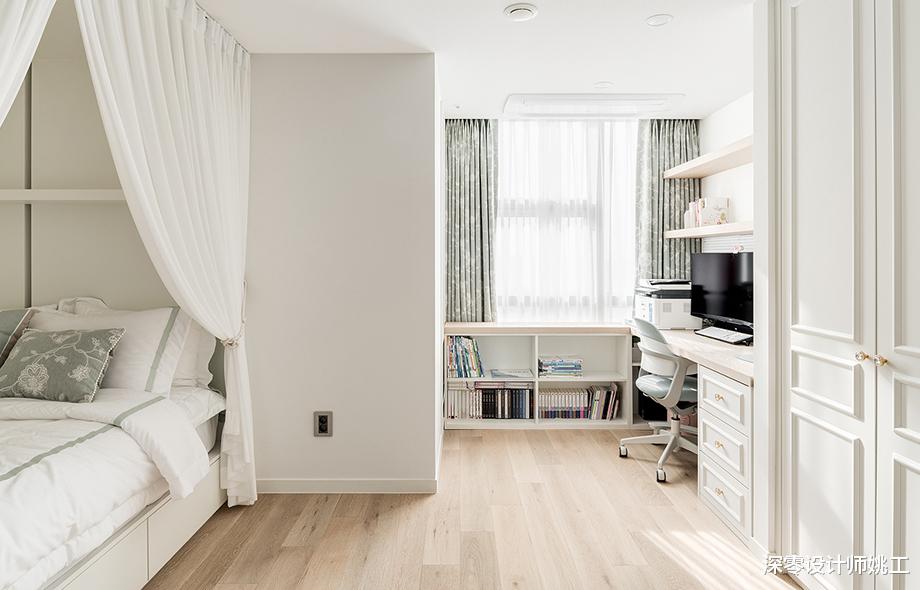 重装后的200㎡二手房,客餐厨一体,白到发光,效果堪称“整容”