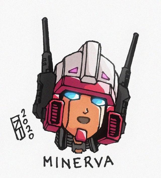 |变形金刚头像插画,恐龙勇士一眼就能认出