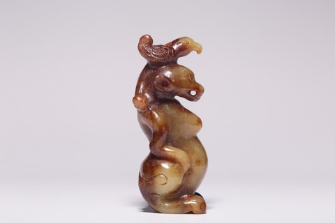 |战汉，和田玉英雄斗志把件