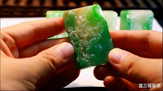 翡翠|玉赏 ▏《梅兰竹菊》翡翠四君子