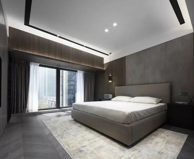 186㎡现代极简，水磨石、玻璃砖、岩石板，打造低调朴素高级感