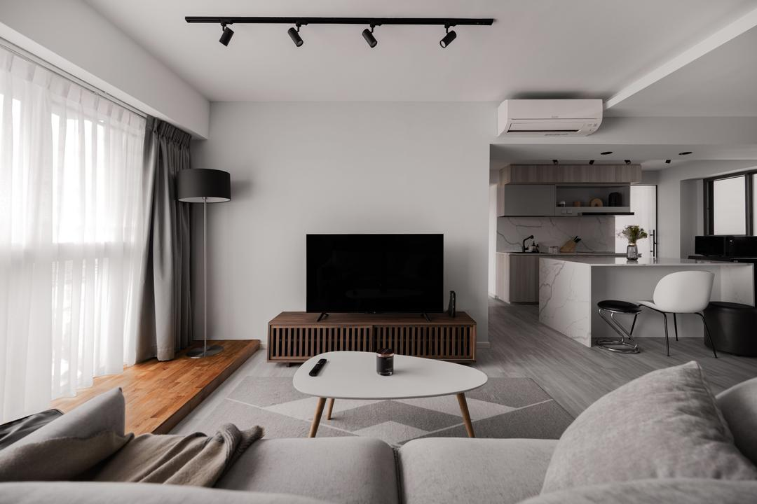 110㎡户型，客厅一分为四，打造会客、娱乐、休闲多元化生活空间