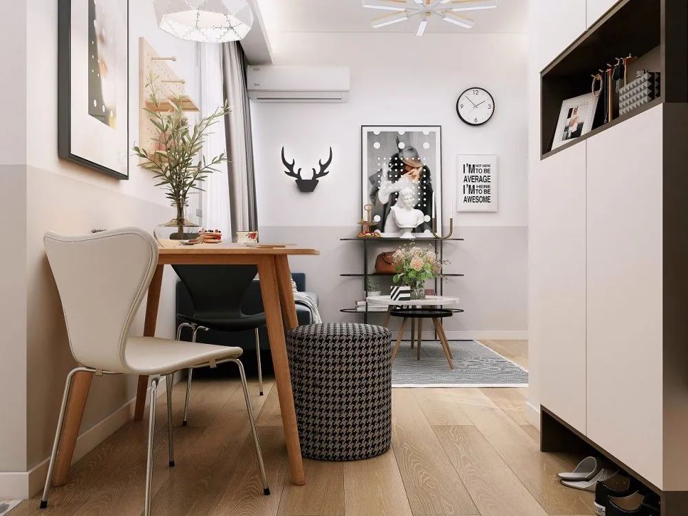 45平小破旧的一居室，巧变时尚舒适一人居！！