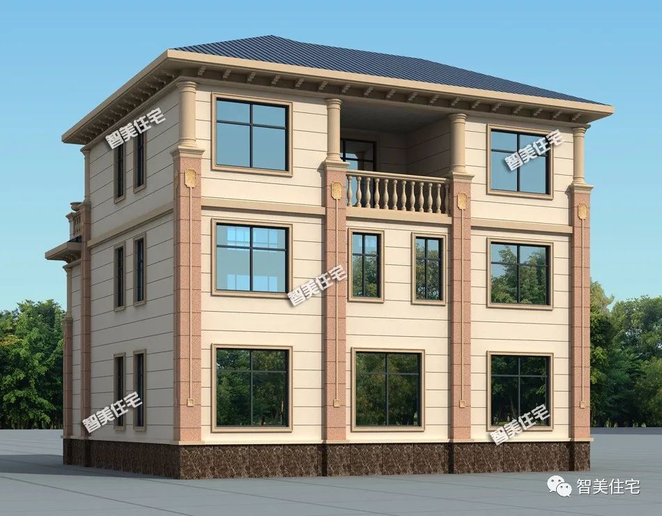 11.8×11.8,这么洋气的欧式别墅,能住上几天都很不错了