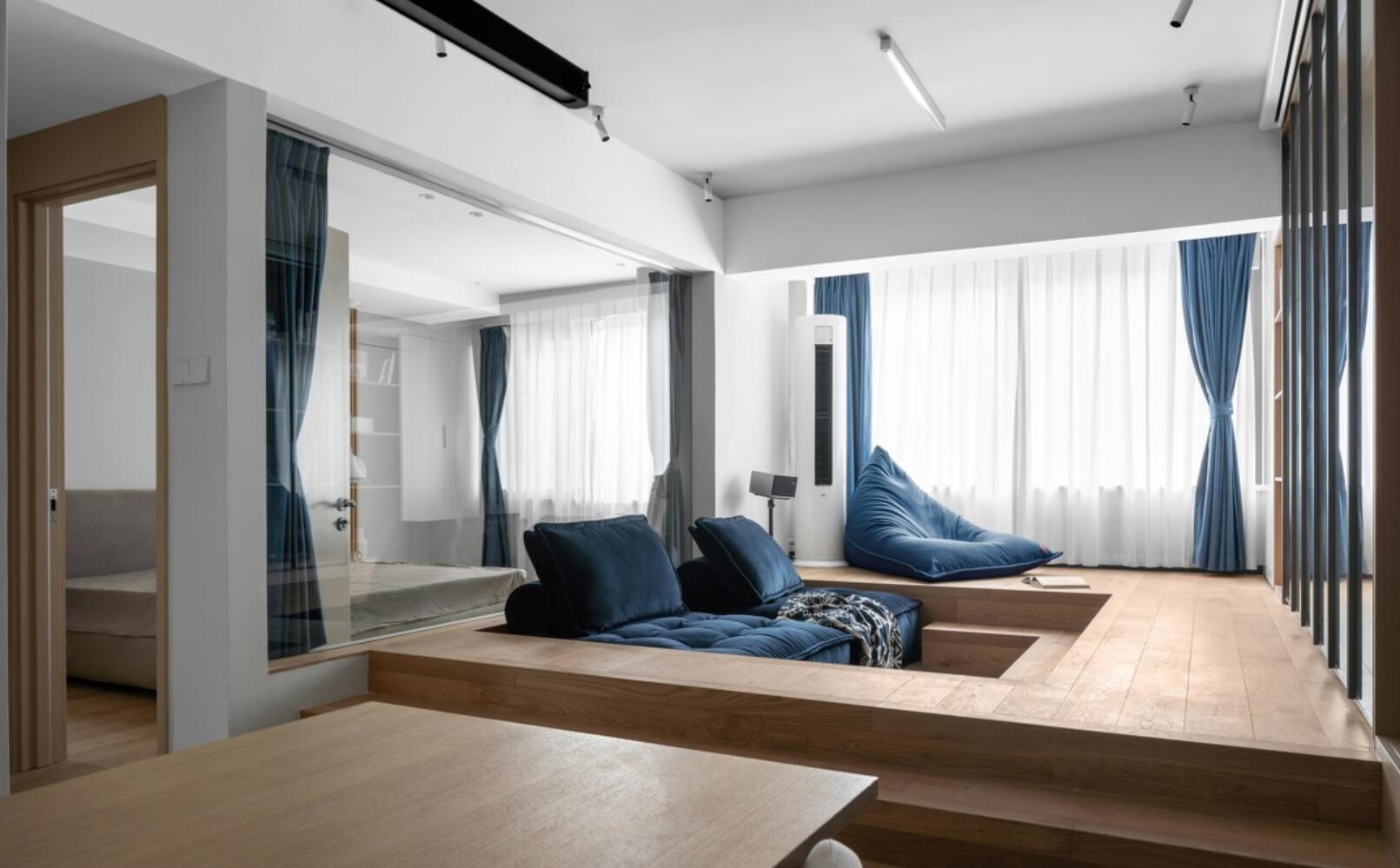 看了他家,才知道什么叫实用!客厅做下沉式,储物空间多到爆