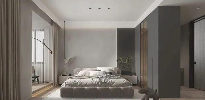 卧室小,我会这样安排床和衣柜,让木工无缝衔接打一起,实用性强