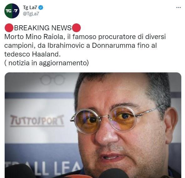 拉伊奥拉|意媒报道称拉胖去世，皇马官方都信了！气的当事人重症室发文辟谣