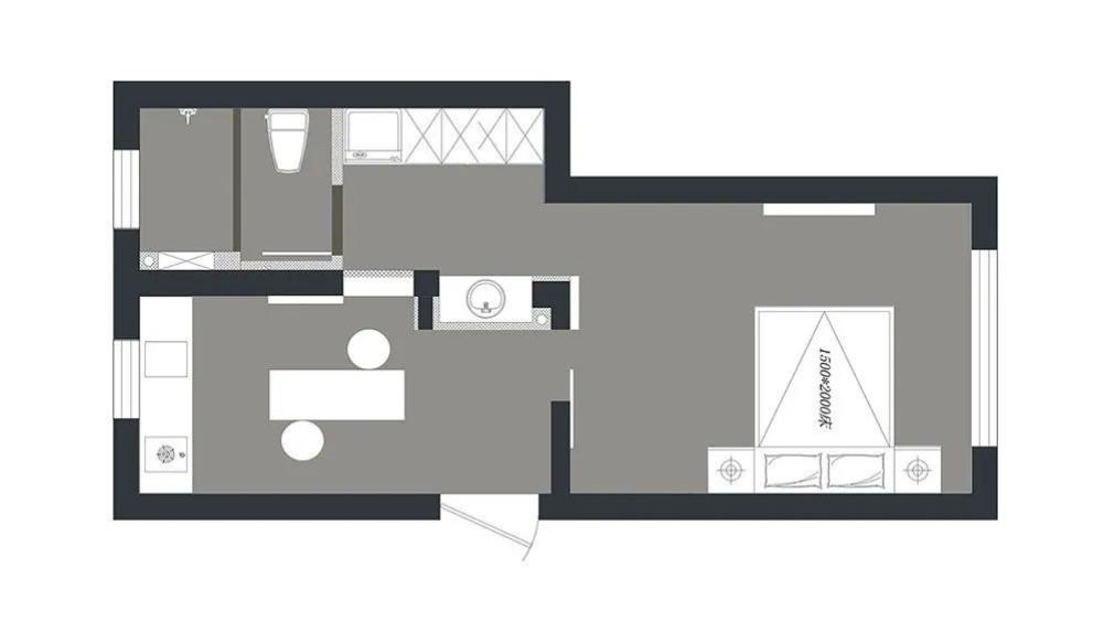 40㎡简约小户型，8w打造舒适小屋
