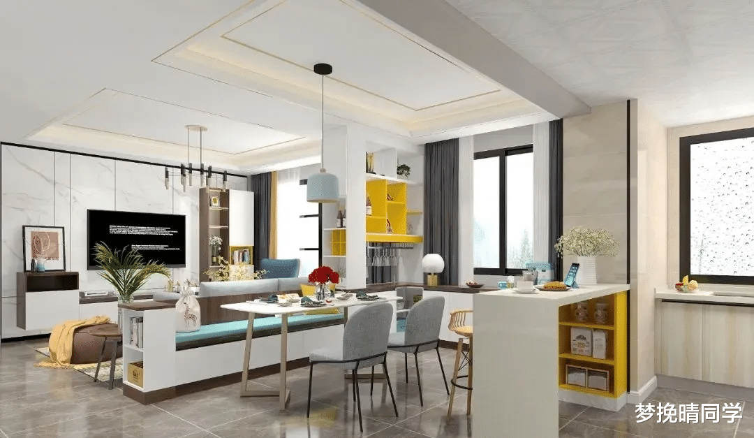 别再用隔断和隔断墙了,华而不实还遮光,现在都流行装半截柜