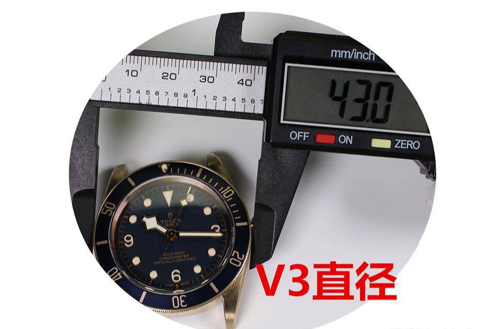 披肩 XF厂V3帝舵碧湾宝齐莱青铜蓝铜花对比评测