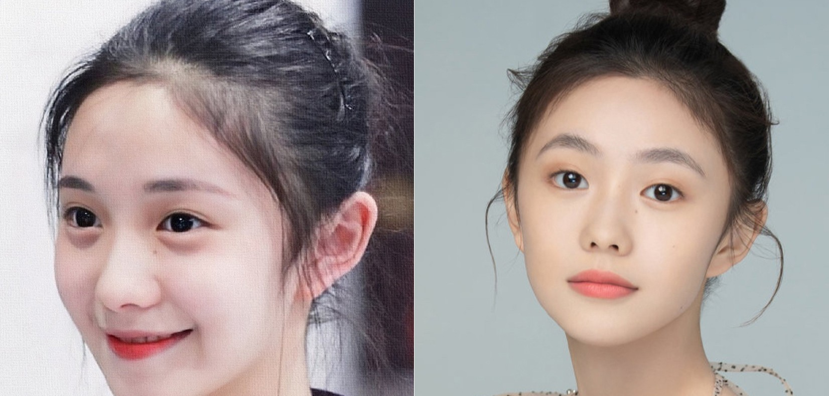 刘浩存 刘浩存清甜学妹妆真无敌了！四个妆容技巧！让你硬核减龄又气质 。